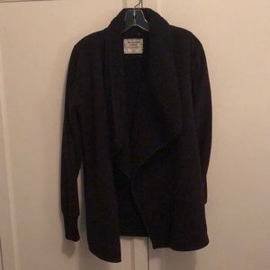 Abercrombie & Fitch Sweaters - black fleece jacket Abercrombie & Fitch Sweaters - black fleece jacket